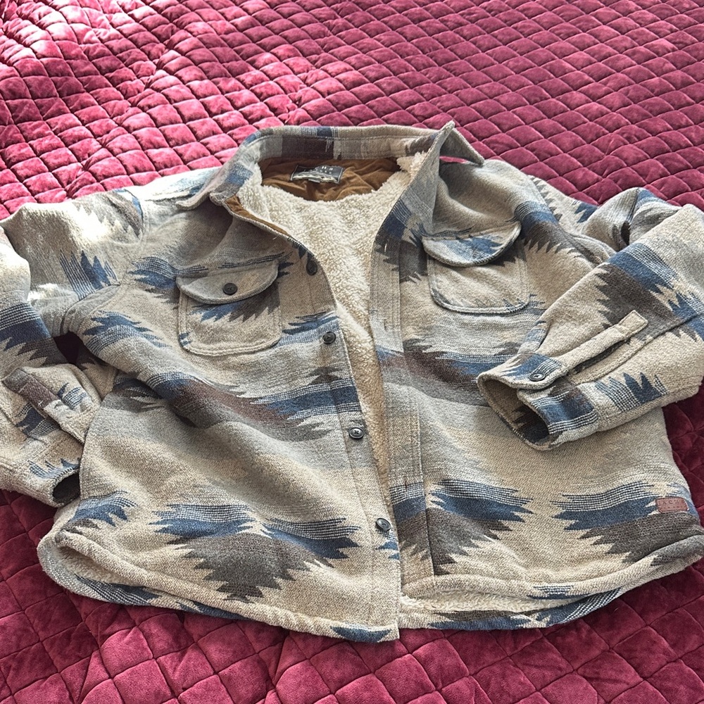 Jachs Brown and Blue Patterned Jacket